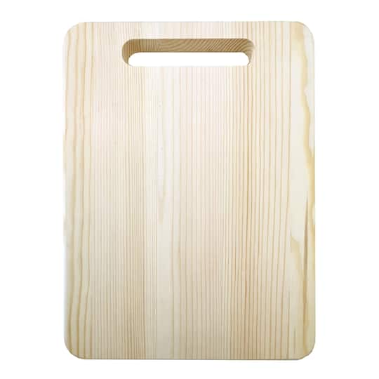 13" Unfinished Wood Cutting Board